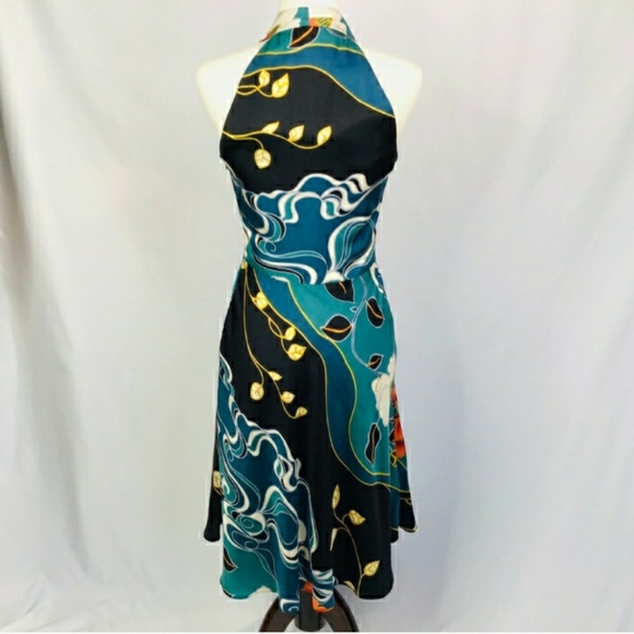 Laundry by Shelli Segal Dress Silk Floral Size 4 - Picture 4 of 5